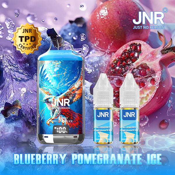 JNR Falcon-X+ 28000 Puffs Blueberry Pomegranate Ice 5pcs