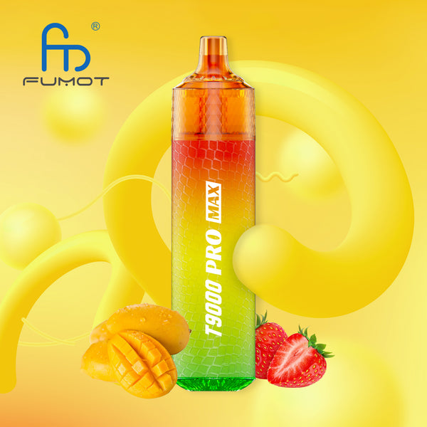 Fumot Tornado 9000 Pro Max Straw Mango 2% Sels de Nicotine 5pcs