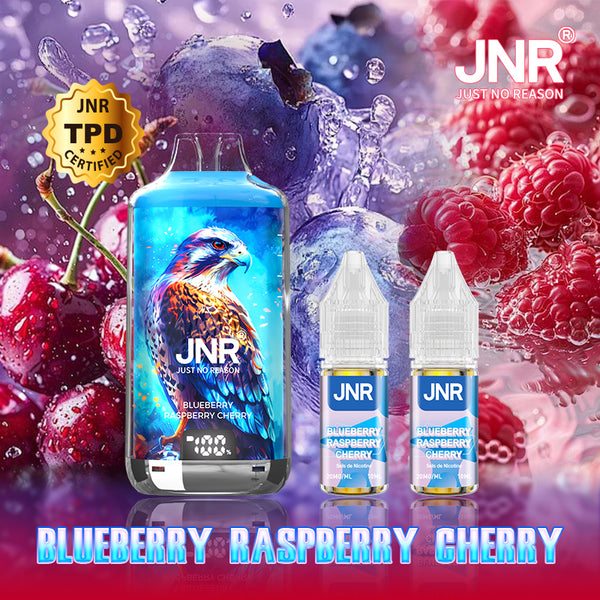 JNR Falcon-X+ 28000 Puffs Blueberry Raspberry Cherry 5pcs