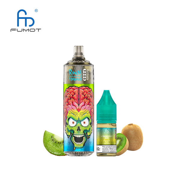 Fumot Tornado 9000 Rechargeable 2% Nicotine Strawberry Kiwi 5pcs