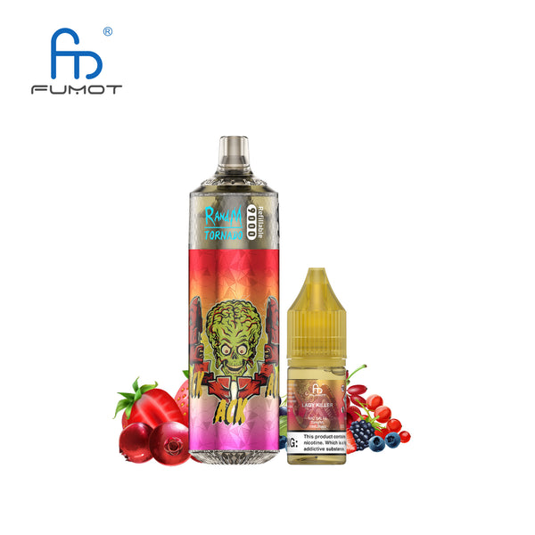Fumot Tornado 9000 Rechargeable 2% Nicotine Lady Killer 5pcs