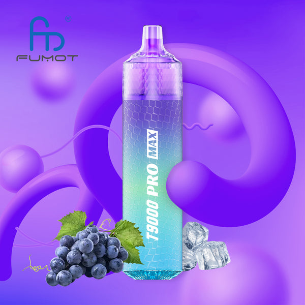 Fumot Tornado 9000 Pro Max Grape Ice 2% Sels de Nicotine 5pcs