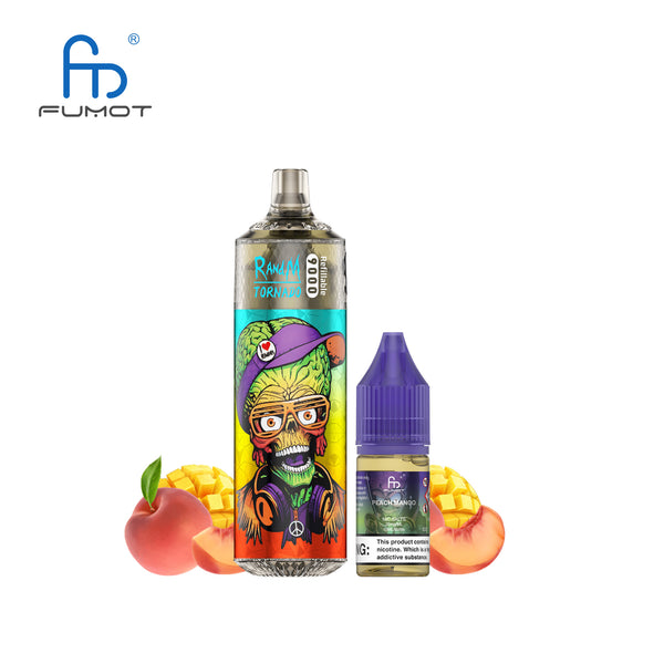 Fumot Tornado 9000 Rechargeable 2% Nicotine Peach Mango 5pcs