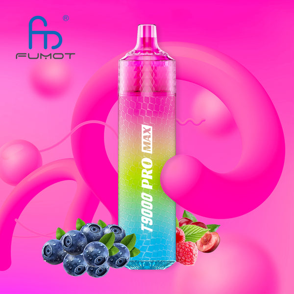 Fumot Tornado 9000 Pro Max Blueberry cherry cranberry 2% Sels de Nicotine 5pcs