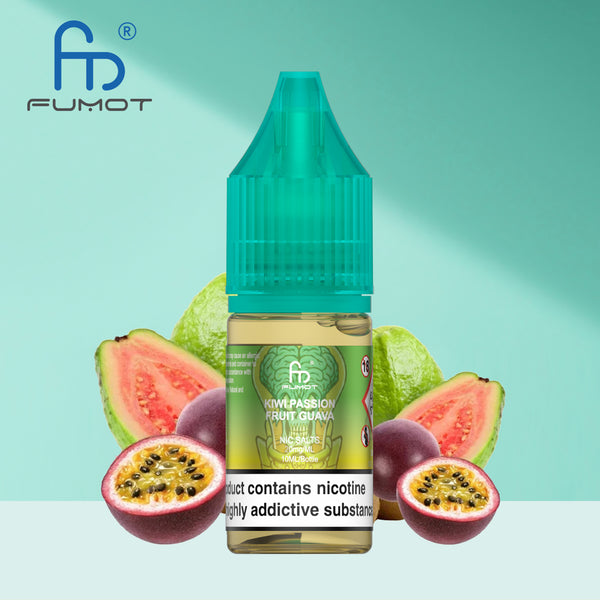 RANDM Fumot Tornado Sels de Nicotine 2% Kiwi Passion Fruit Guava 10pcs