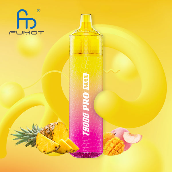 Fumot Tornado 9000 Pro Max Peachy Mango Pineapple 2% Sels de Nicotine 5pcs
