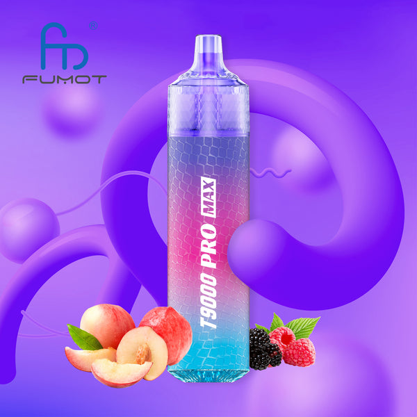 Fumot Tornado 9000 Pro Max Peach berry 2% Sels de Nicotine 5pcs