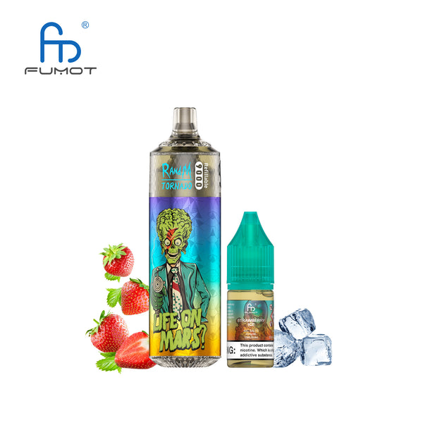Fumot Tornado 9000 Rechargeable 2% Nicotine Strawberry Ice 5pcs