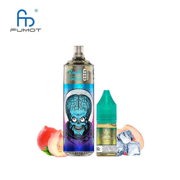 Fumot Tornado 9000 Rechargeable 2% Nicotine Summer Peach Ice 5pcs
