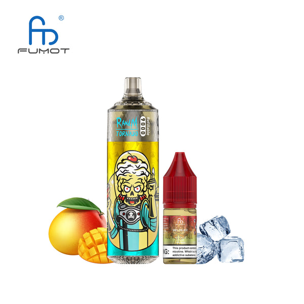 Fumot Tornado 9000 Rechargeable 2% Nicotine Melon Ice 5pcs