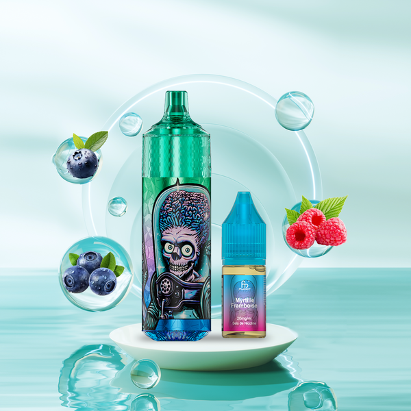 RANDM Fumot Tornado 9000 Pod 2% Sels de Nicotine Blueberry Raspberry 5pcs