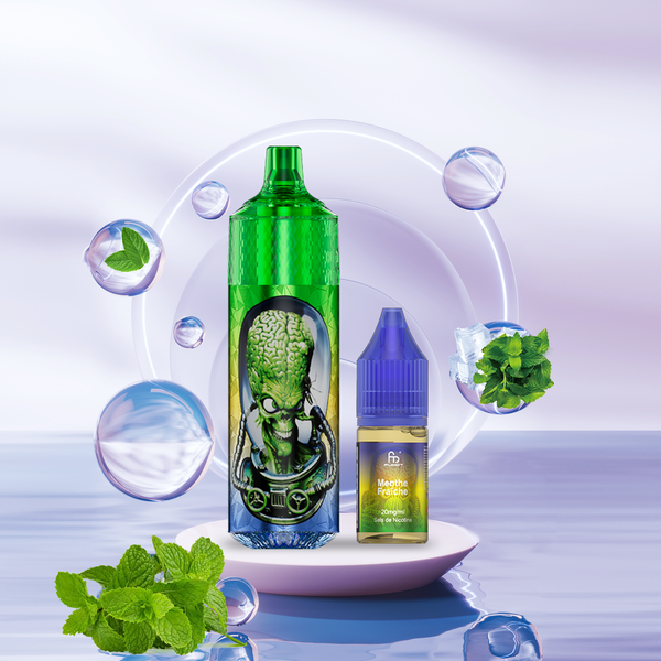 RANDM Fumot Tornado 9000 Pod 2% Sels de Nicotine Cool Mint 5pcs