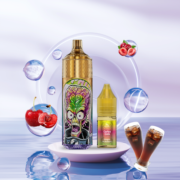 RANDM Fumot Tornado 9000 Pod 2% Sels de Nicotine Cherry Cola 5pcs