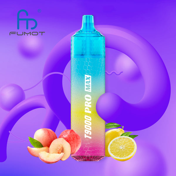 Fumot Tornado 9000 Pro Max Peach Lemonade 2% Sels de Nicotine 5pcs