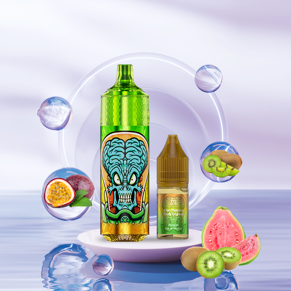 RANDM Fumot Tornado 9000 Pod 2% Sels de Nicotine Kiwi Passion Fruit Guava 5pcs