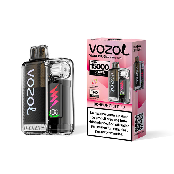 VOZOL VISTA PLUG Kit pod pré-remplis 15000 Puffs BONBON SKITTLES 5pcs