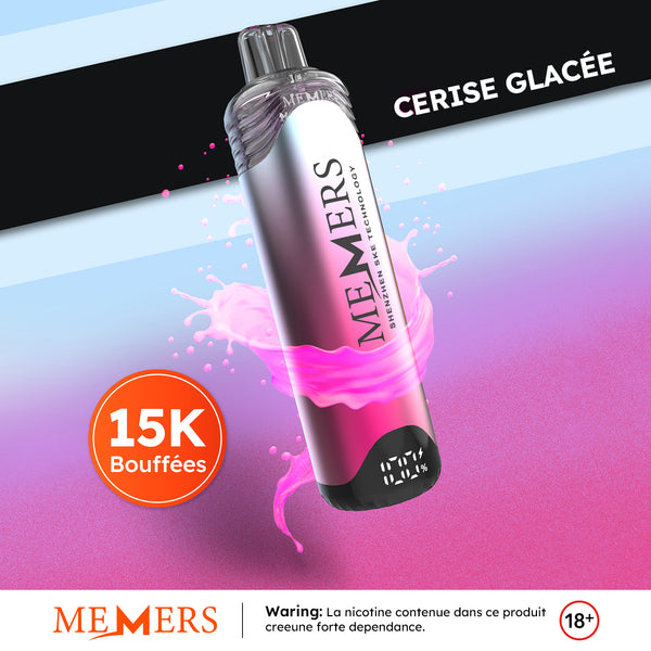 Memers Wukong 15000 Puffs 2% Sels de Nicotine Cherry Ice 5pcs