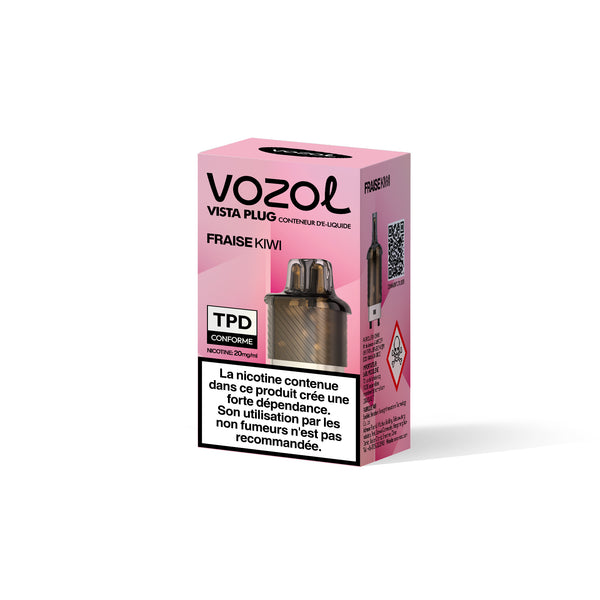 VOZOL VISTA PLUG Cartouche Rechargeable 15000 Puffs Fraise kiwi 5pcs