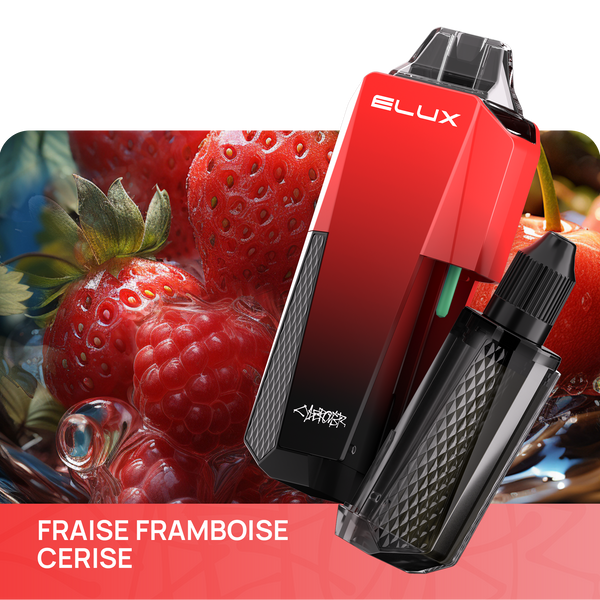 Elux Cyberover 16000 puffs Fraise Framboise Cerise 10pcs