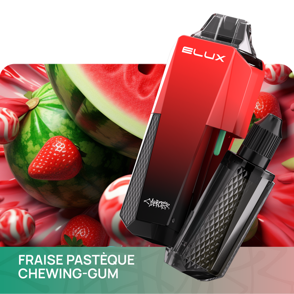 Elux Cyberover 16000 puffs Fraise Pastèque Chewing-gum 10pcs
