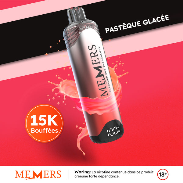 Memers Wukong 15000 Puffs 2% Sels de Nicotine Watermelon Ice 5pcs