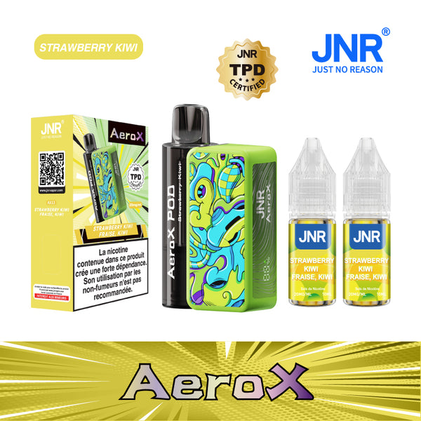 JNR Aero X 32000 Puffs Strawberry Kiwi 2% Sels de Nicotine 5pcs