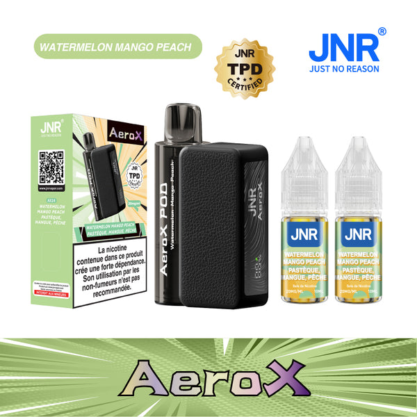 JNR Aero X 32000 Puffs Watermelon Mango Peach 2% Sels de Nicotine 5pcs